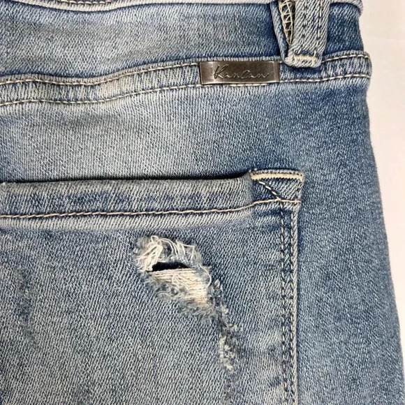 Kancan Los Angeles Size 5/26 Blue Skinny Distressed Denim Jeans Casual Streetwar - Picture 5 of 6